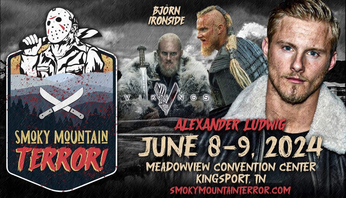 Excited about this one! Please share and secure those tickets asap! #vikings #alexanderludwig #smt #smokymountainterror #kingsporttn #hungergames