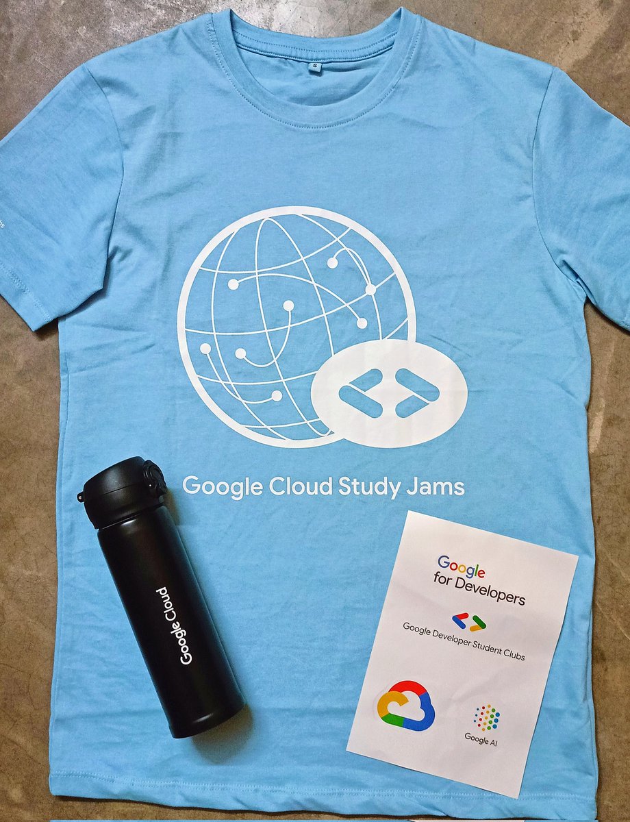 xevenbiswas's tweet image. Gots some great swags from Google Cloud Study Jams!🌟😍🩵
#gdsc #googledeveloperstudentclub #swags