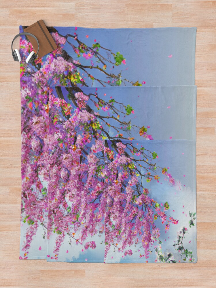 Elegant Blooms in Full Bloom #ThrowBlanket #RedBubbles 
redbubble.com/i/throw-blanke…