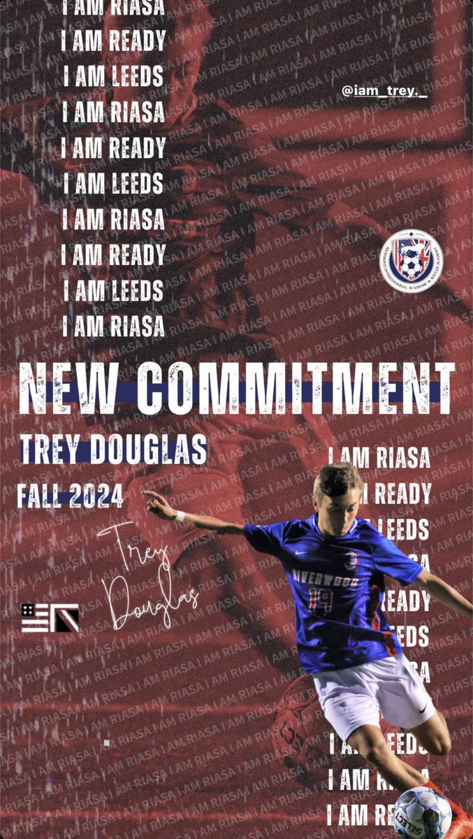 Congratulations to u19 SCCL Premier player Trey Douglas for committing to Richmond International Academic and Soccer Academy in England to continue his soccer career and education!! 🇬🇧🇬🇧

Good luck across the pond Trey!!!🫡🫡

#playnthsoccer