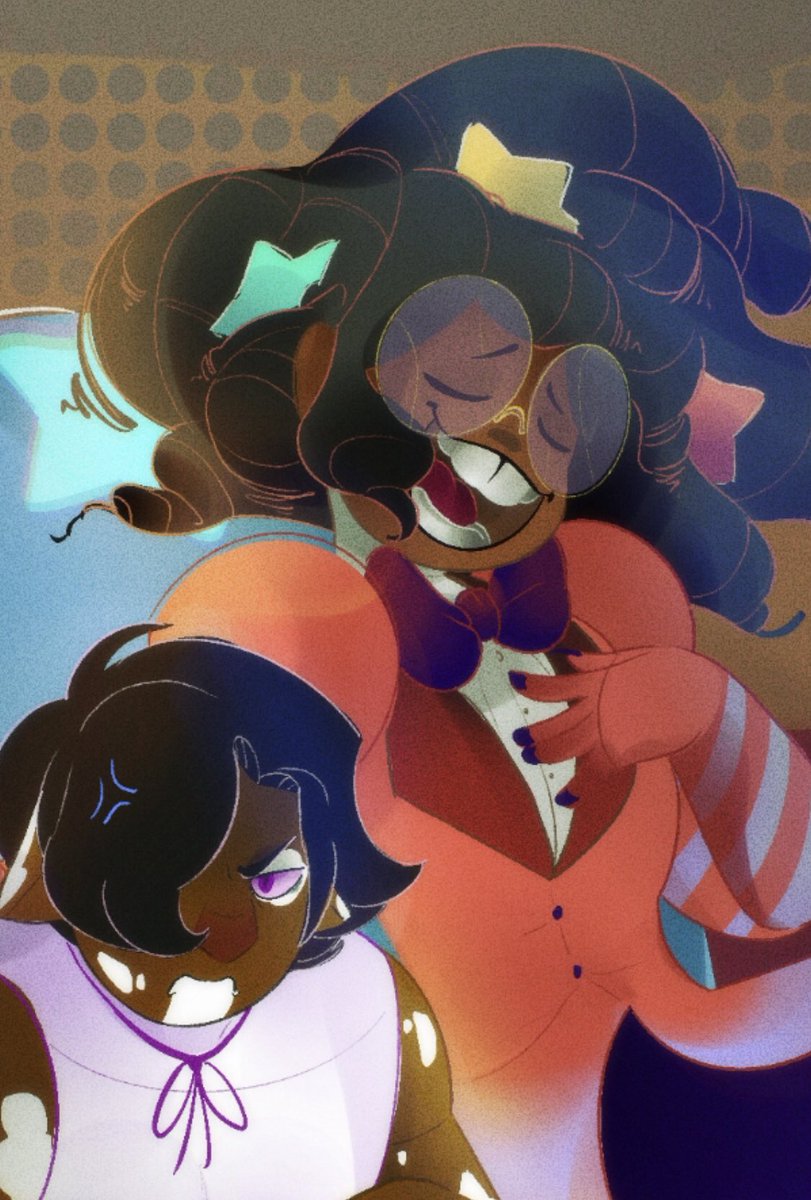 OttieTottie's tweet photo. Commission for @TailoredCrow and their fun duo!! https://t.co/1HXBD6quee