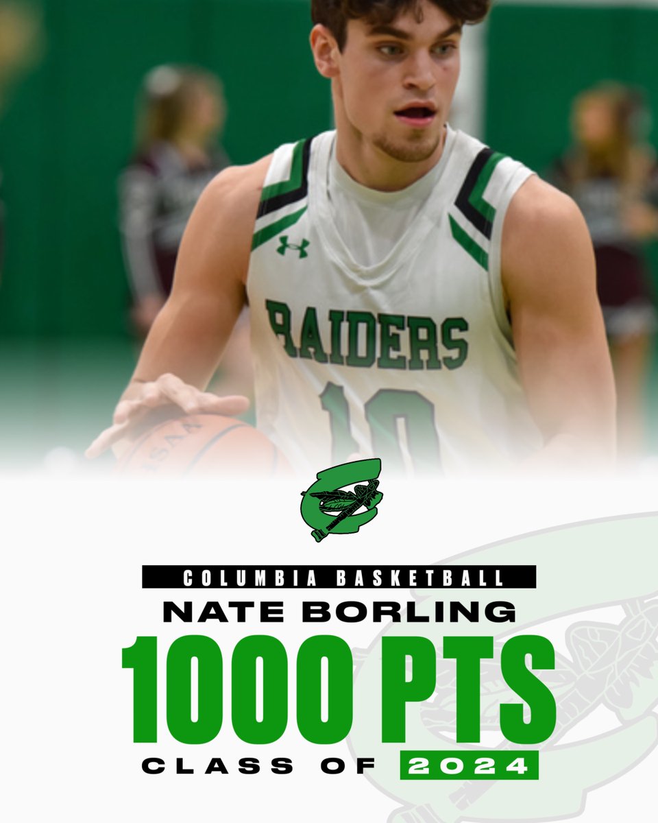 ColumbiaAth's tweet photo. Nate Borling with a 3 from the corner to go over 1000 points for his career. Congratulations Nate! https://t.co/VJxK8FcT7D