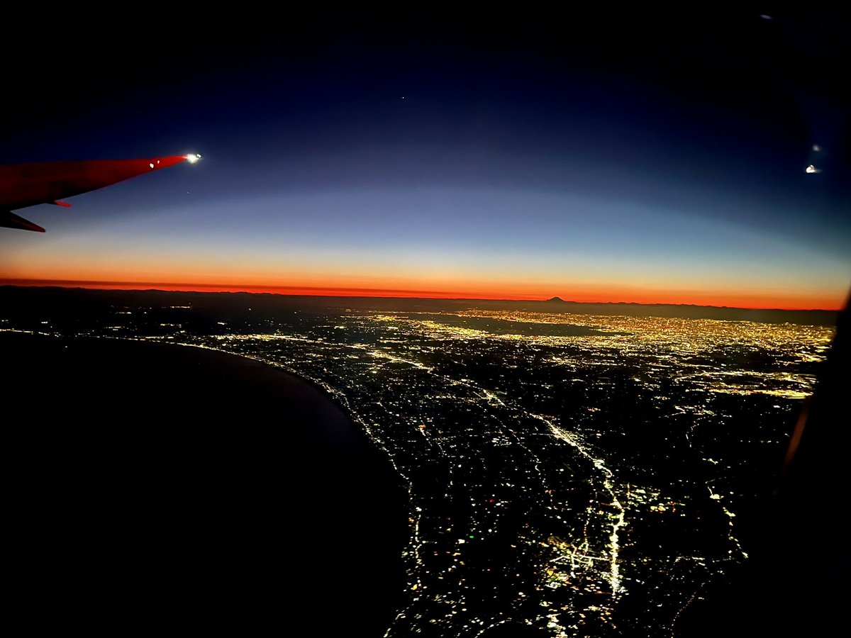 What a day! Woke up in Singapore, flew to Japan, then flew to Los Angeles. And it’s not even noon yet.