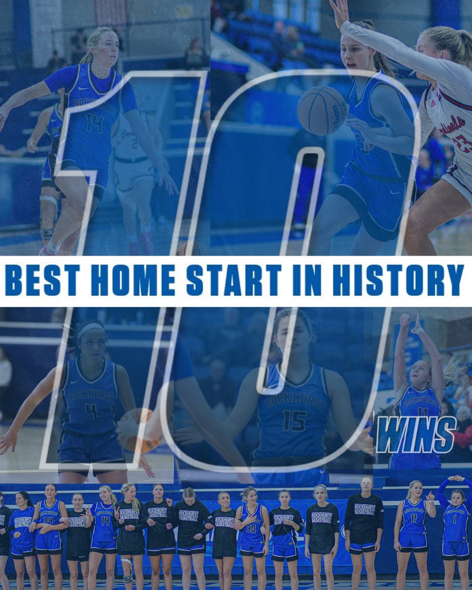🏀HISTORY MADE!🏀

Rockhurst Women’s Basketball starts the season 10-0 at Mason-Halpin Fieldhouse with a commanding 73-57 win against Upper Iowa breaking the previous NCAA era record. 

#RockU