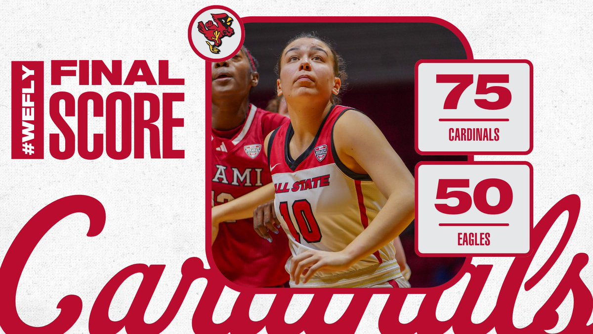 CARDS KEEP THE STREAK ALIVE‼️👀

☑️12 game win streak (record for consecutive wins)
☑️8-0 in #MACtion (TIED for best league start in program history)
☑️18-2 overall (BEST in program history, beating their own record)

Keeping making history, Cardinals!

#ChirpChirp x #WeFly