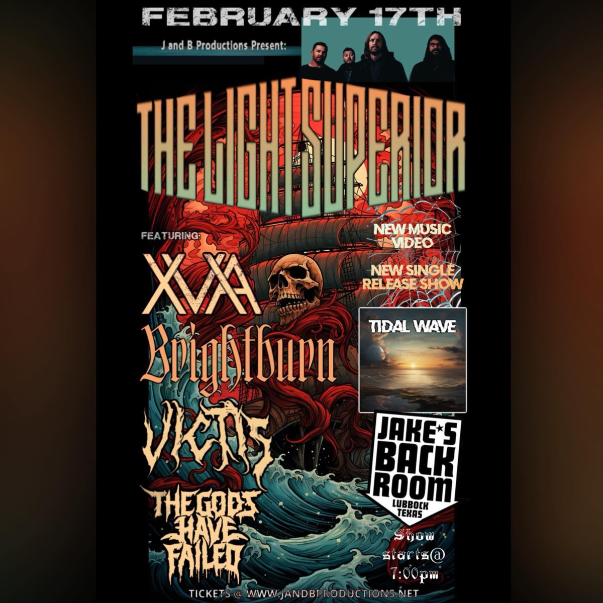 📣 SHOW ANNOUNCEMENT 📣

We’re pumped to announce that we will be returning to Lubbock, Texas next month on February 17th at <a href="/jakesbackroom/">Jakes Backroom</a> alongside some good friends and bands! We hope to see some familiar faces showing out for this bad Mama Jama!