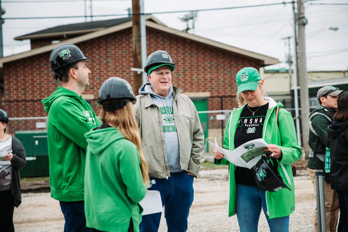 Hard Hat Tour 👷‍♀️👷‍♂️ We loved welcoming our Herd Family to check out how real it is! ⚾️🥎 #WeAreMarshall