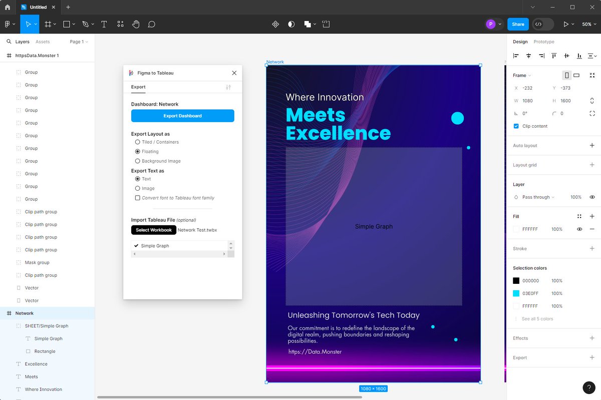 PabloLGomez's tweet photo. Testing @Figma to @Tableau plugin after being inspired by @latinaviz and @ladataviz presentation on Thursday at #ComuniDatos Tableau User Group!!!
This is a game changer, endless possibilities! - Still a lot to test and try but so far, amazing work guys!
You can watch their presentation in Spanish here: https://t.co/3EM9YLk8HW
#DataFam #Tableau #Figma #dataviz #design #data #datos #vizdesign