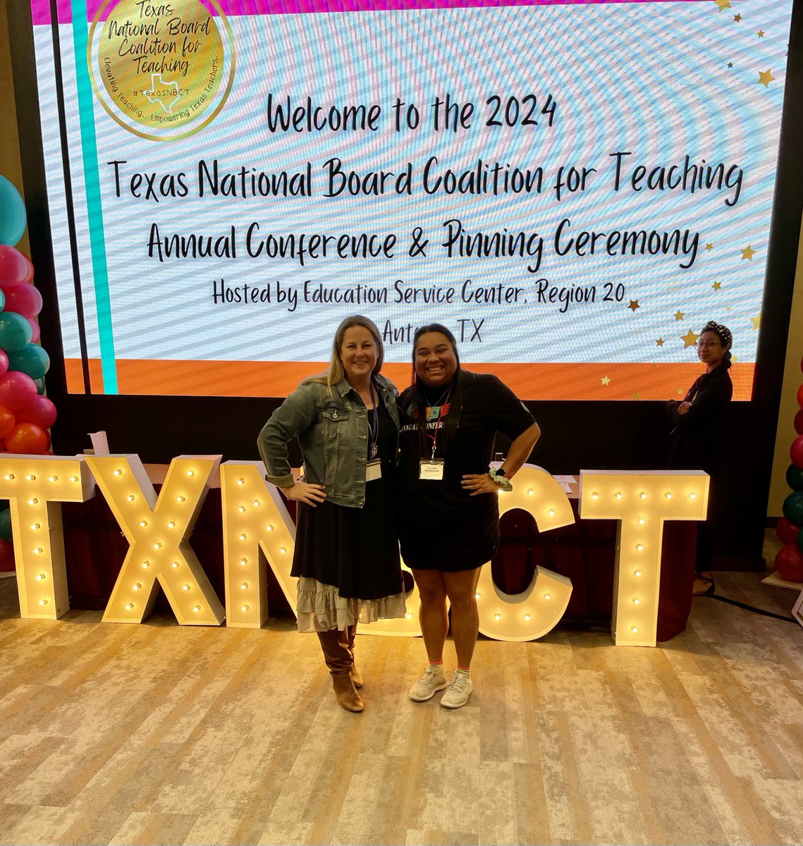 So excited to grow in this profession with you💕 I get a lot of ideas from her! She is amazing! @melgohn @TexasNBCT #TexasNBCT #teacherlife