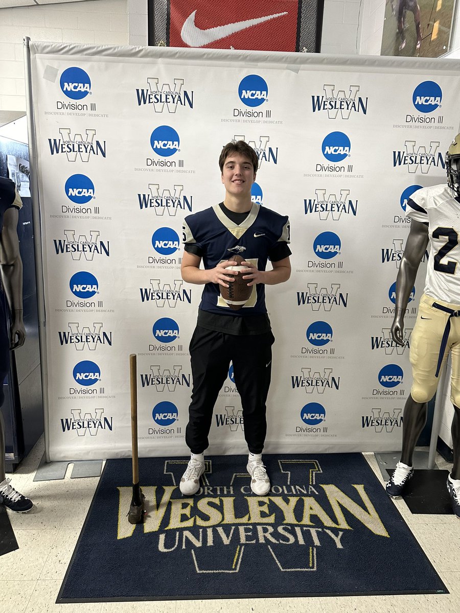 I had a great visit at <a href="/NCWesleyanFB/">NC Wesleyan Football</a> today! Thanks to all of the coaches for showing me around.

<a href="/Coach_Filkovski/">Jeff Filkovski</a> <a href="/CoachBWilliams2/">Brian Williams</a> <a href="/Coach_J_Clark/">Coach Justin Clark</a> <a href="/Aeonblake12/">Aeon A Blake</a> <a href="/Q_Tobias41/">Coach Quinn Tobias</a> <a href="/CoachMcKinneyJr/">Quincy McKinney Jr., M.S.</a> <a href="/FILMTOFIELD/">Film To Field</a> <a href="/BradRoach_8/">Brad Roach</a> <a href="/AshleyFootball_/">SCREAMING EAGLES FOOTBALL</a> <a href="/CoachDLombardi/">Dante Lombardi</a> <a href="/Coach_Galyean/">Kip Galyean</a>