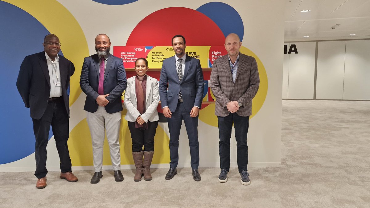 dereje_dugumaMD's tweet photo. Pleased to met @GlobalFund team at HQ Linden Morison, head of high impact africa  and @gsakvarelidze69 portfolio manager at Geneva. Discussed on NFM3 grant impl. progress and next cycle fund making. My sincere thanks to the huge support. @Ethiopia_Geneva @lia_tadesse https://t.co/S472U7gYNf