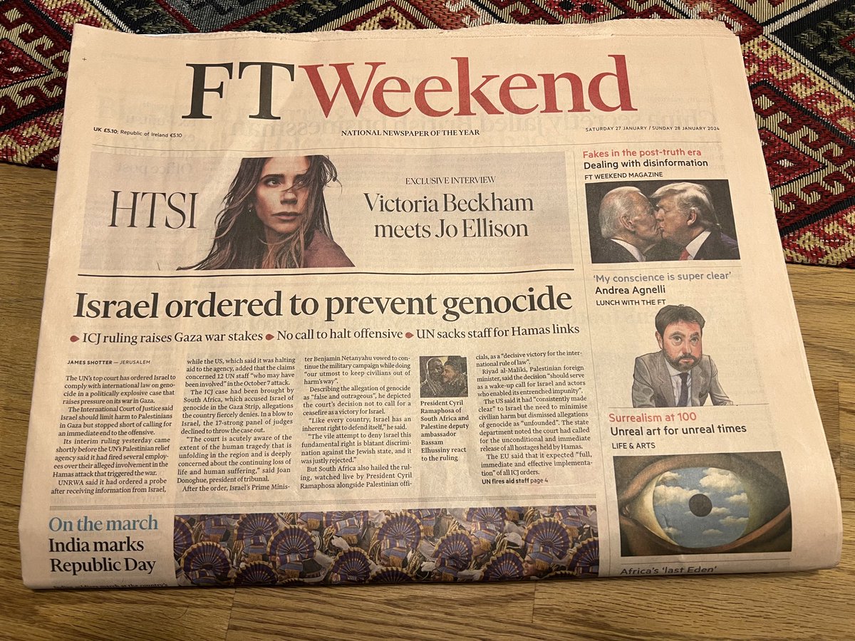 For whatever criticisms I make of it, the FT really is head and shoulders above every other British paper. The headline here isn’t spin or propaganda, it’s the unvarnished truth.