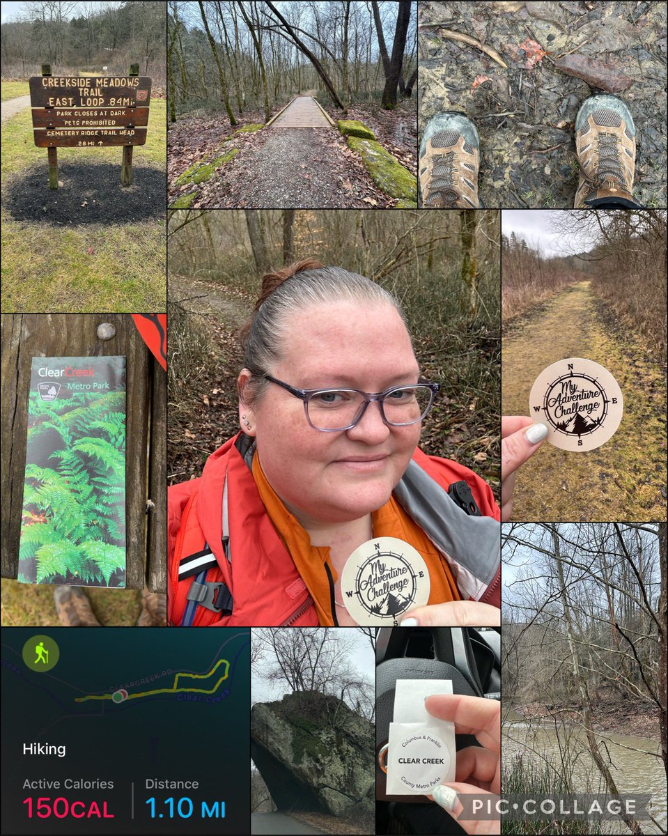 thathikerchic's tweet photo. Two more hikes and 5.2 miles towards the #thehikers365 challenge. Hocking Hills State Park and Clear Creek Metro Park! #myadventurechallenge #conquerthemountain @CbusMetroParks @OHStateParks https://t.co/0eWHn2lyia