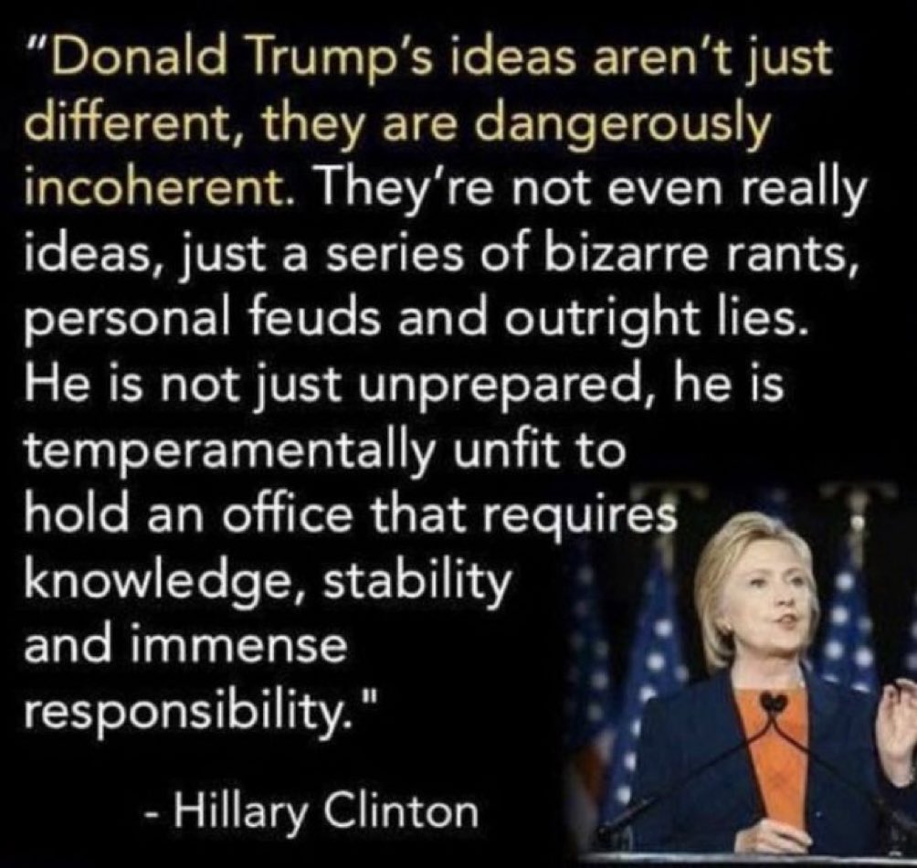 Damaan4u33's tweet image. Who agrees Hilary was right about everything regarding Trump? ✋✋✋