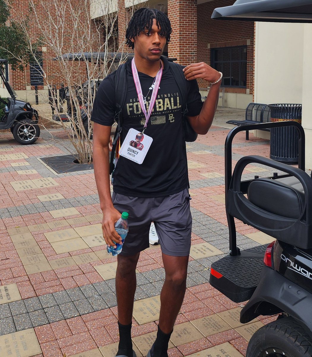 Four-star WR @QuincyPorter18 also here today at #FSU