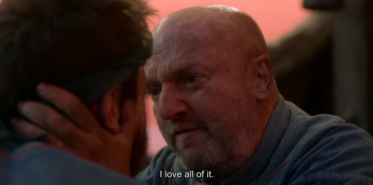 thesearethekids's tweet photo. "It's dumb" // "I love it"
🌊🌊🌊🌊
"Do ya hate it" // "I love it. I love all of it"

Yes I'm tweeting about Black Pete again, no I will not stop. Matthew Maher in this scene my beloved sweet angel. I want more of their story; I want screentime for the lovebirds!  #AdoptOurCrew https://t.co/3lgTRroVHh