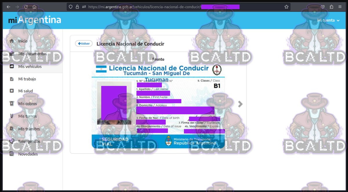 🔐 New #cybercrime intelligence.

🇦🇷 #Argentina: A threat actor is selling 31k credentials for Mi Argentina, granting access to victims' driving licenses, vaccination records, and other government-issued documents.

🔎 #ThreatIntelligence: <a href="/criminaalmambo/">Samu.</a> (¡Gracias!).