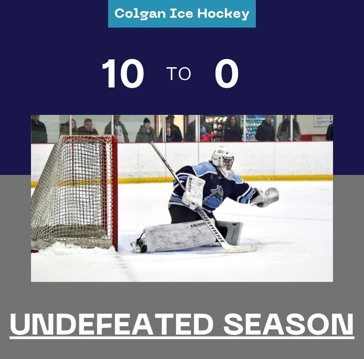 Colganicehockey's tweet photo. Congratulations to the UNDEFEATED Colgan Hockey Team for the 2023-2024 season! Show your support at playoffs! Let’s got Sharks 🦈🦈🦈 https://t.co/XYOYk3xSZr
