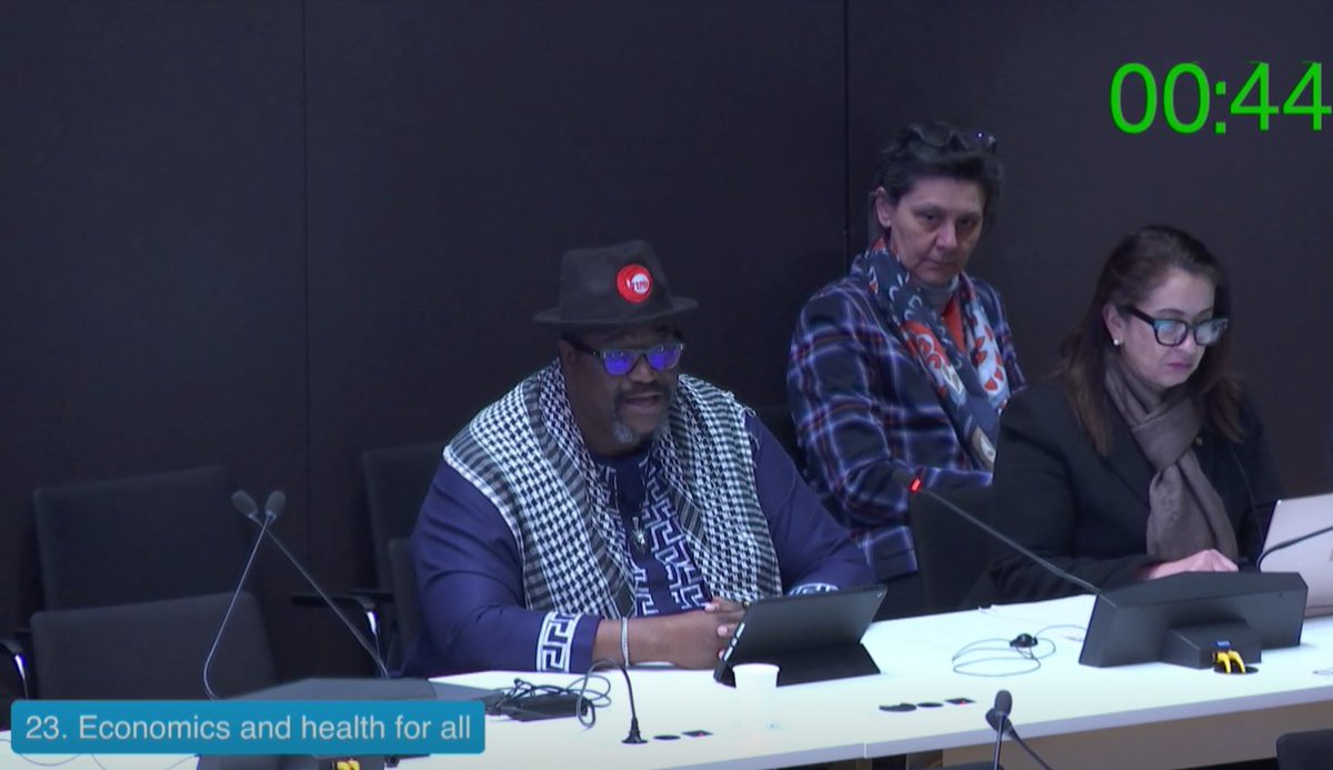 BabaAye's tweet photo. #EB154 on @MazzucatoM @WHO Council on #Economics of #Health4All @PSIglobalunion highlights need to remove structural &amp; political impediments to prioritizing #Health over #Wealth through #debtcancellation, restructuring #GlobalEconomy &amp; international #FinancialArchitecture https://t.co/DDttrgiY41