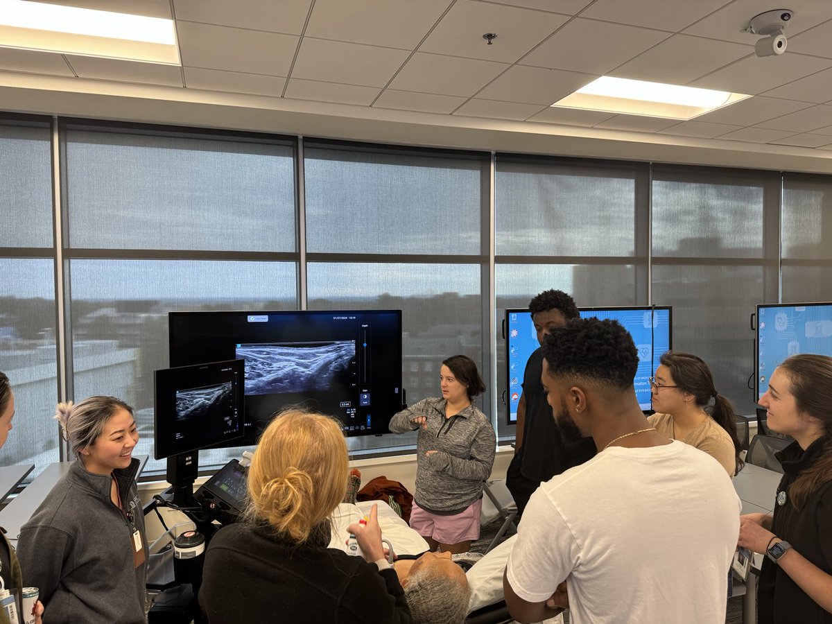 #WDRAPM ⁦@UNC_Anesthesia⁩ ⁦@sally_stander⁩ and fellow Dr. Meredith Shaw teaching nerve blocks to medical students