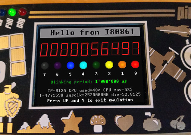 NemecekPanda38's tweet image. Nová verze knihovny #PicoLibSDK v1.11 pro #PicoPad - emulace 15 procesorů + testery emulace s ukázkovými programy procesorů: I4004, I4040, I8008, I8048, I8052, I8080, I8085, I8086, I8088, I80186, I80188, M6502, M65C02, X80, Z80. github.com/Panda381/PicoL…