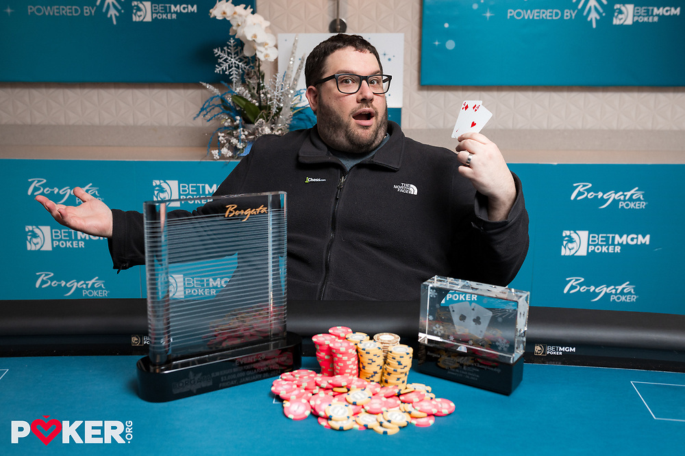 BetMGMPoker's tweet photo. “It doesn't feel real; it's just awesome. I always love coming here, staying here. Good food, good poker room, good vibes!” - Alex Queen, #BWPO Champion @BorgataPoker

Find out more about Queen's remarkable $613,063 winnings in the full recap! @pokerorg
https://t.co/wRmrxMCUgK https://t.co/i5gxIOVRoS