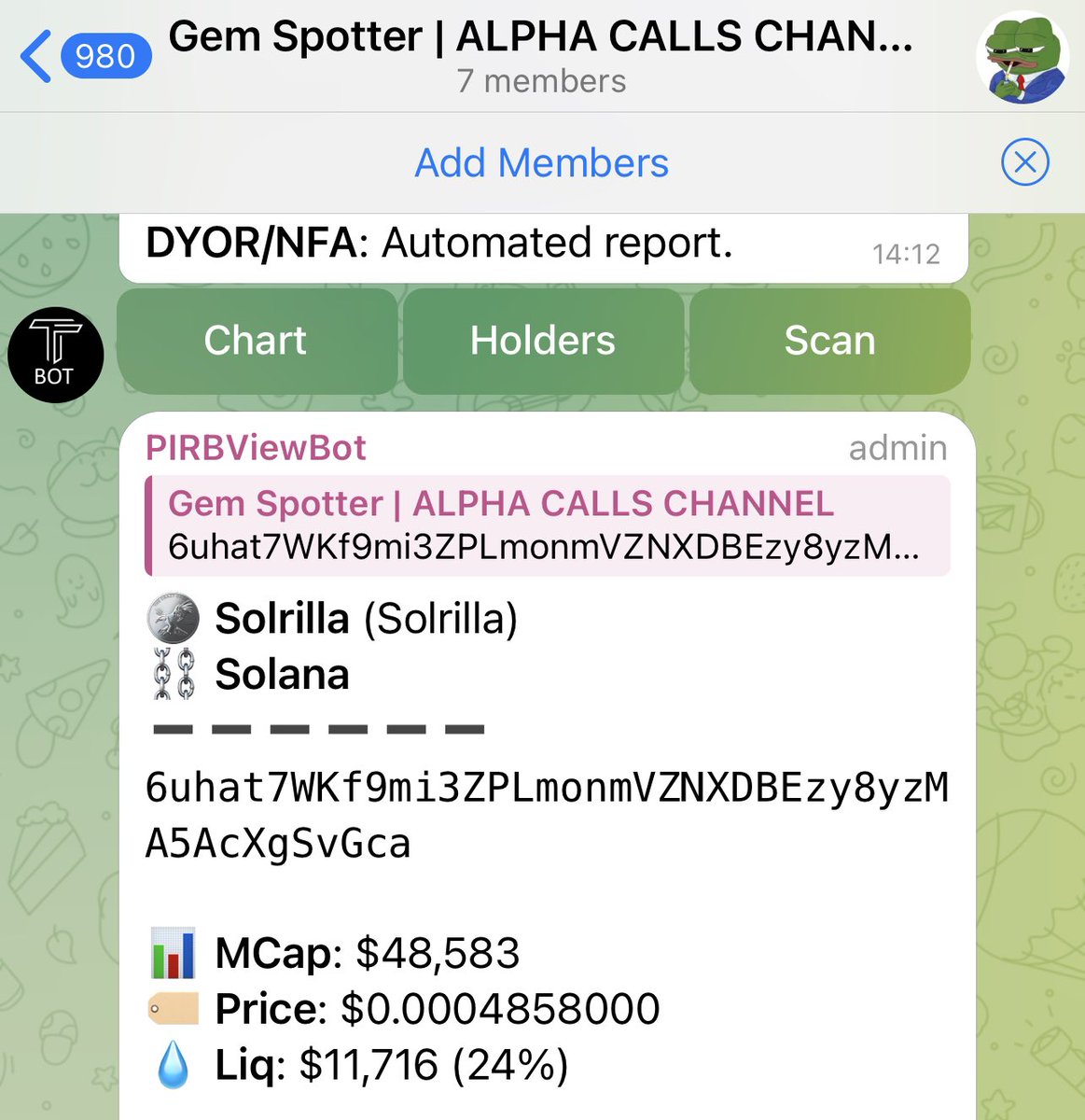 iruneden_'s tweet photo. #SOLRILLA called in my alpha at 48k MC. Went up to 250k. That’s a 5X.

Don’t always make my calls on Twitter. https://t.co/2xYye30SM9