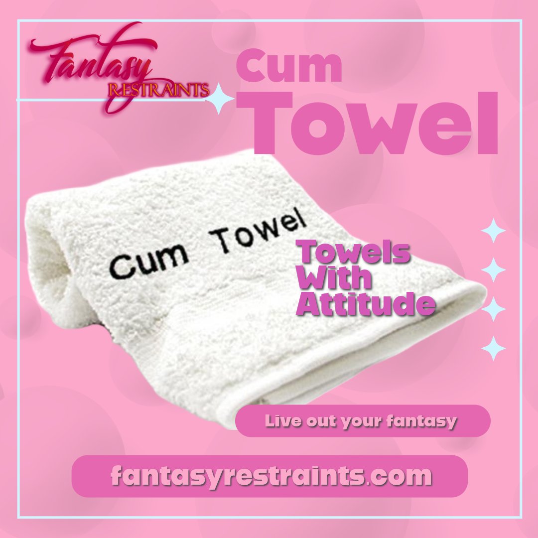 fantasyrestrain's tweet photo. Show your partner love with a #cumtowel
Clean up your #cum mess @fantasyrestraints
https://t.co/L3BVqz3j1k https://t.co/gslrglEYcu