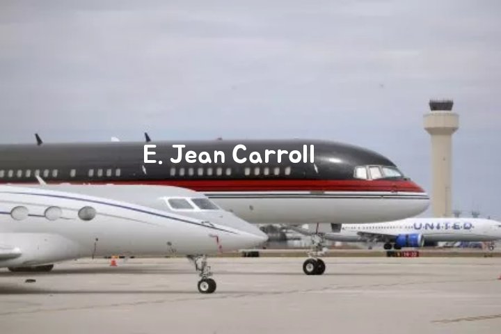 Old_Santa_Claus's tweet image. Nice plane E. Jean Carroll has acquired