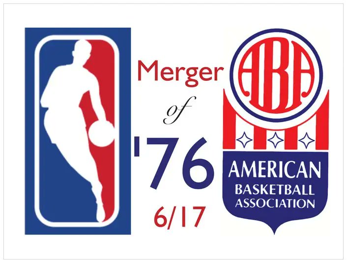 3) But the NBA got tired of competing for players and fans and agreed to merge with the ABA 2 years later. But there was a catch. The NBA only wanted 4 of the 7 ABA teams: • New York Nets • Denver Nuggets • Indiana Pacers • San Antonio Spurs The other 3 were out of luck.