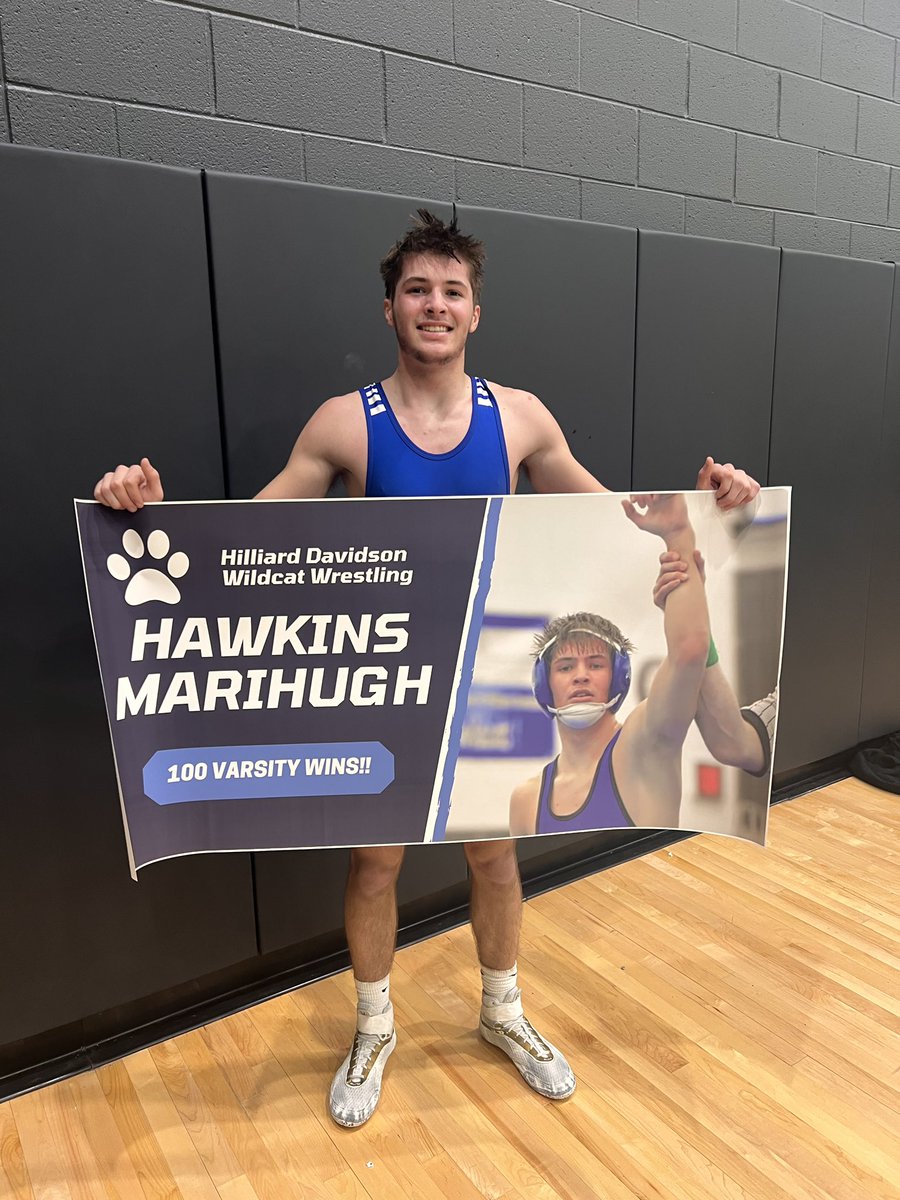 HD Athletics (@hd_athletics) on Twitter photo Congratulations to <a href="/HD_CatsWrestle/">Hilliard Davidson Wrestling</a> Cat Hawkins Marihugh on his 100th win! What a tremendous accomplishment! Let's Go Cats!! Congratulations to <a href="/HD_CatsWrestle/">Hilliard Davidson Wrestling</a> Cat Hawkins Marihugh on his 100th win! What a tremendous accomplishment! Let's Go Cats!!