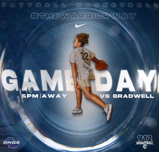 🚨 GAME DAY🚨 ￼

Your Warriors will travel to Hinesville to take on the Bradwell Tigers in a non-region match up❗️

Game times are as follows:
JV Girls: 3:30
Varsity Girls: 5:00
Varsity Boys: 6:30