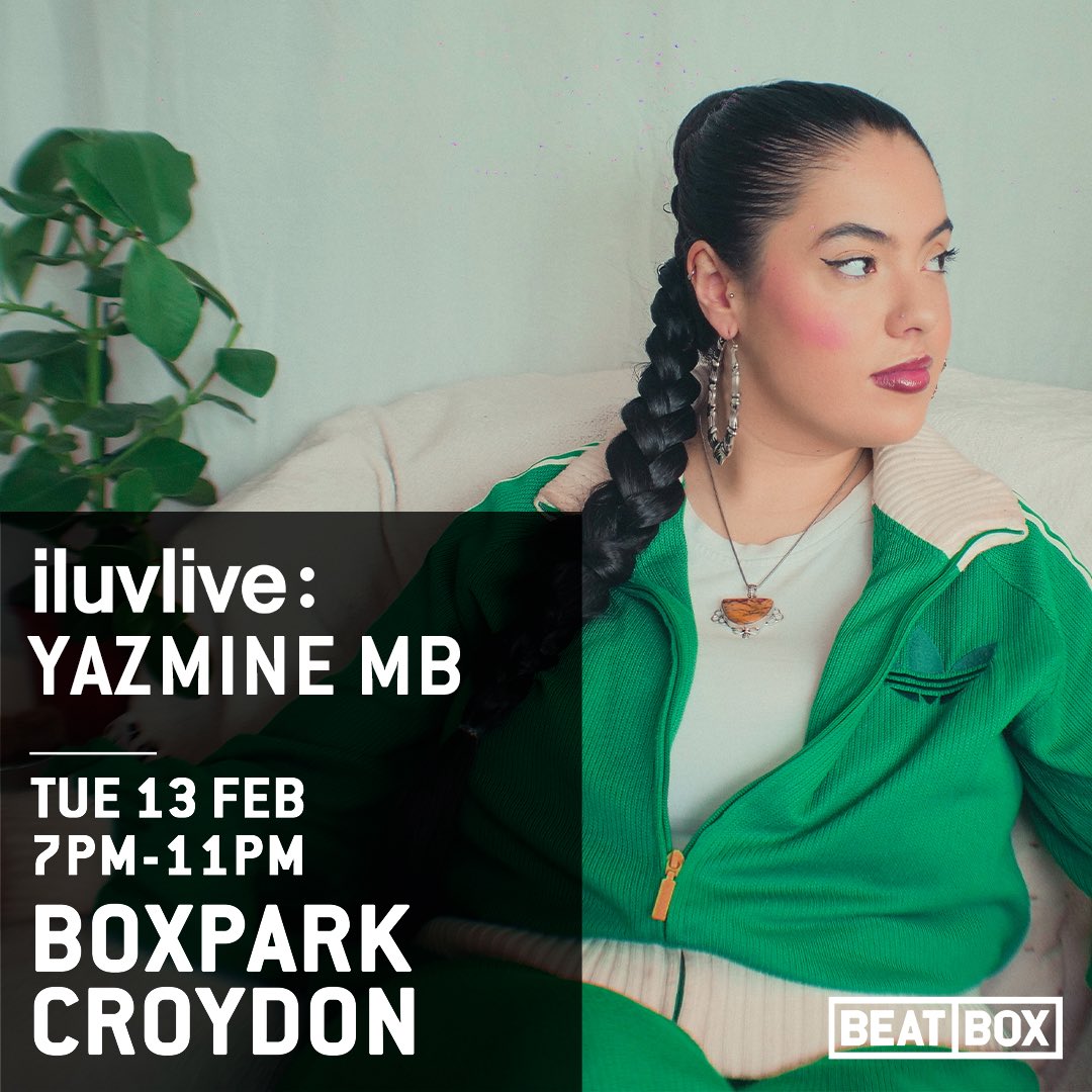 New live date alert 👀🚨 I’m performing with @iluvlive this Feb 13th at Boxpark Croydon. Music starts at 7 and tickets are FREE 🎫 boxpark.co.uk/croydon/events…