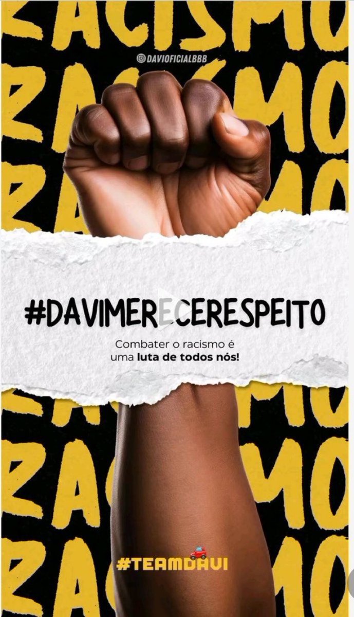 ESTAMOS COM DAVI e não vamos retroceder. 
Nossa Fanbase é Resistência 
<a href="/davibritof/">Davibritoof</a> @qgdavibritoo <a href="/jonasdiandrade/">Jonas Di Andrade</a> 
#BBB24 | #RedeBBB 
#TeamDavi