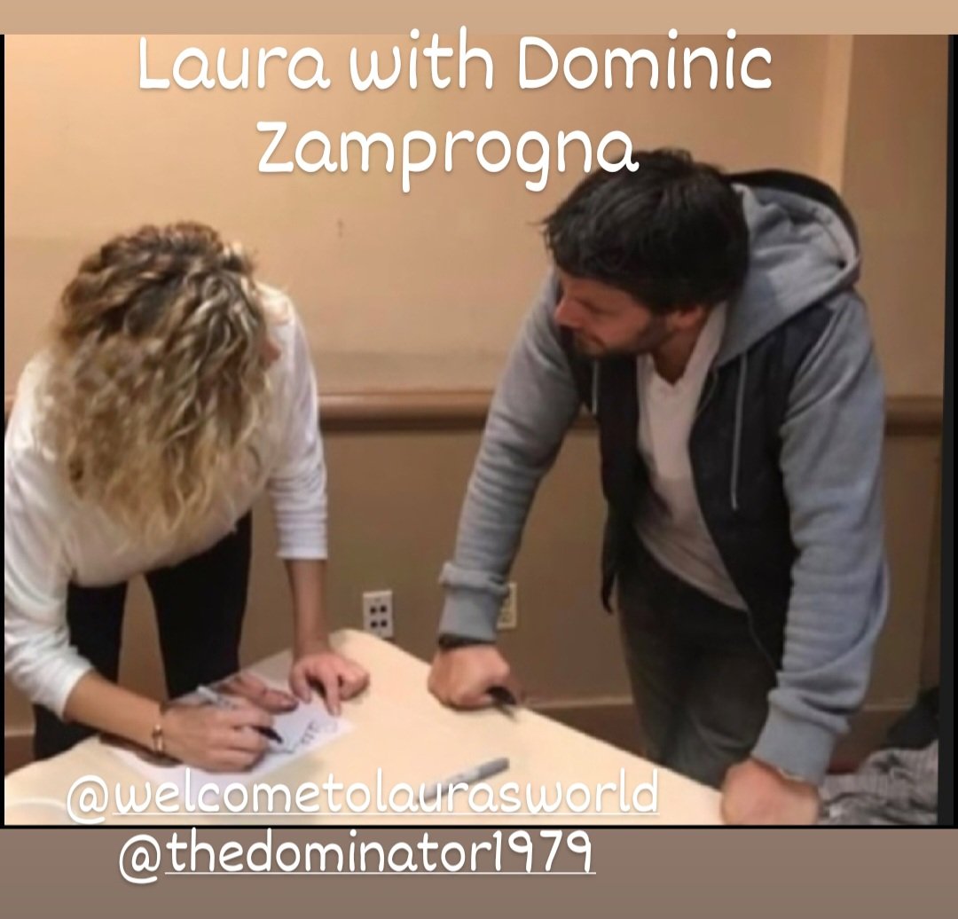 Laura with Dominic Zamprogna @lldubs @dominiczamprogna