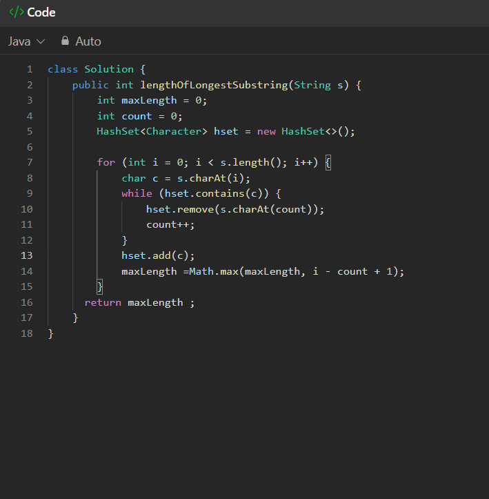 tara_prasada's tweet photo. Q:Longest Substring Without Repeating Characters
#leetcode 
topic: Sliding Window
#DSAeveryday #Coding #CodingJourney #connect #100DaysOfCode #developer #buildinginpublic #CodingChallenge https://t.co/TZiqmk3Lag