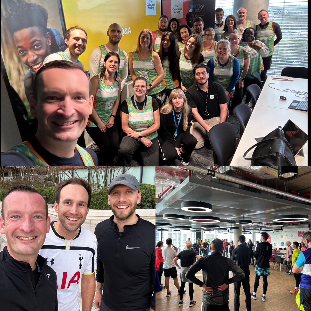 It’s been so good to meet up with a bunch of our brilliant <a href="/LondonMarathon/">TCS London Marathon</a> runners who are all fired up to run the race of their lives and raise money to support the incredible work of <a href="/childrensociety/">The Children's Society</a> (great to run with @ed_herbert <a href="/sebby_j/">Sebastian Jenkins</a> too!)  #LondonMarathon