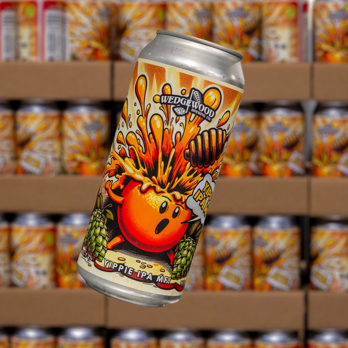 wedgewoodbrew's tweet photo. Originally brewed in 2006 in our garage located on Wedgewood street — YIPPIE IPA MF! was born. A special beer for us, a beer that elevated Wedgewood to new heights, a beer that has been tweaked and refined countless times. 

Packed with juicy citrus notes, and honey sweetness, Yippie is the IPA we dreamed of, and we’re grateful to have the opportunity to share it with you. 

Dropping today for our VIP Backstage Pass Members and officially available Sunday. 

Enjoy friends!