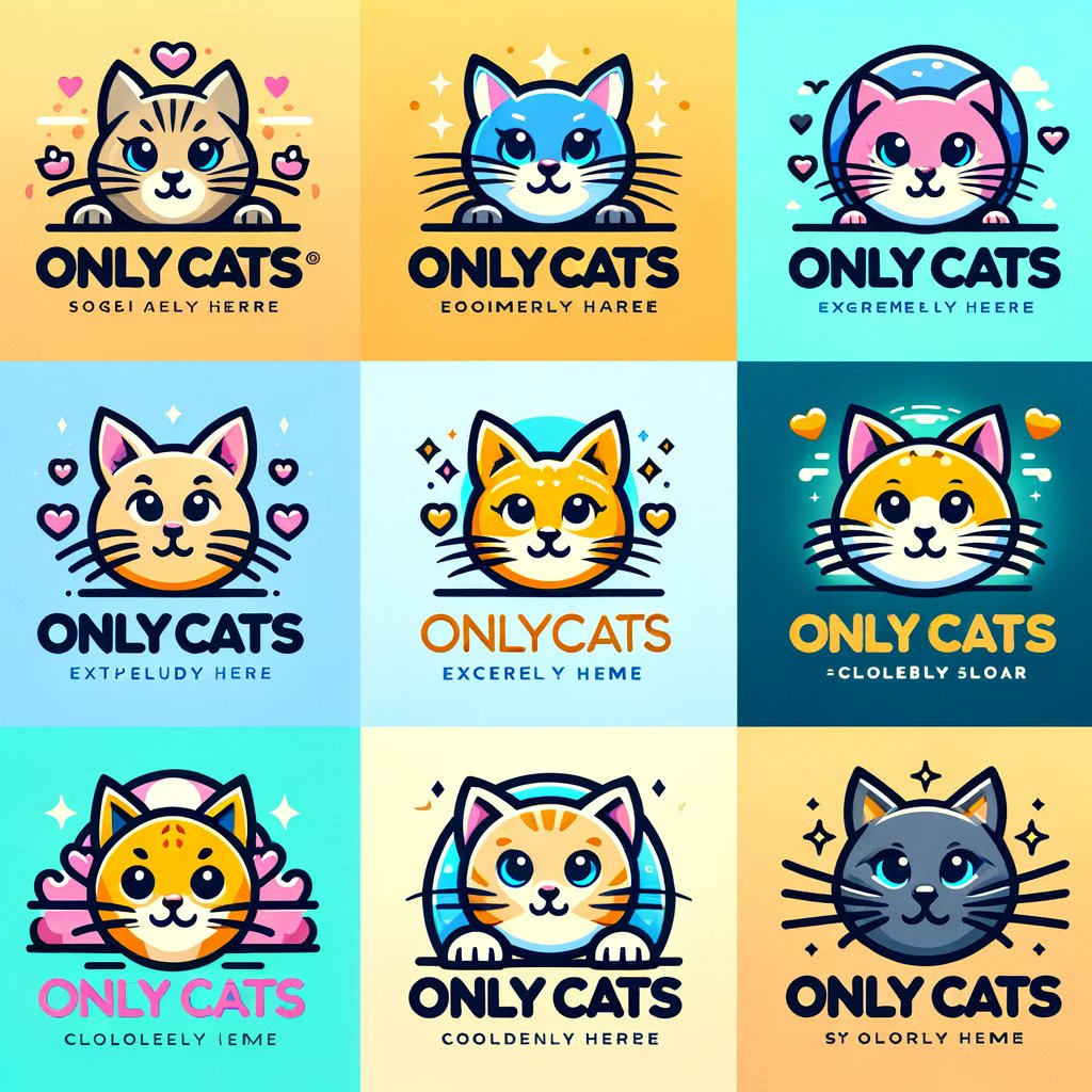 OnlyCats_AI's tweet photo. Introducing the vibrant and simple new logo for OnlyCats! Perfect for all cat lovers. #cat #catlover​

This image was created by a community member, you too could create a cat post for this twitter account. Find out more at https://t.co/XCBNp5ShgQ https://t.co/wXZALgJygs