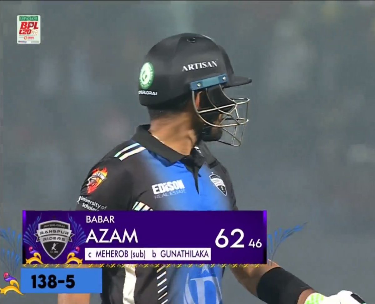 blackhonmai's tweet photo. Well played Skipper 🤍
#BabarAzam𓃵 #BabarAzam #BPL2024 https://t.co/vxjb4HOtB4