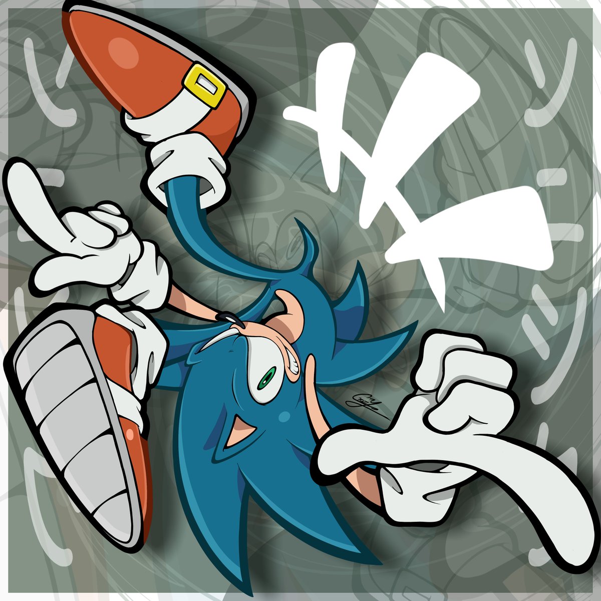 crazy_pstg's tweet photo. wacky pose 
#Sonic #SonicTheHedgehog https://t.co/Jsh4y6vCRi