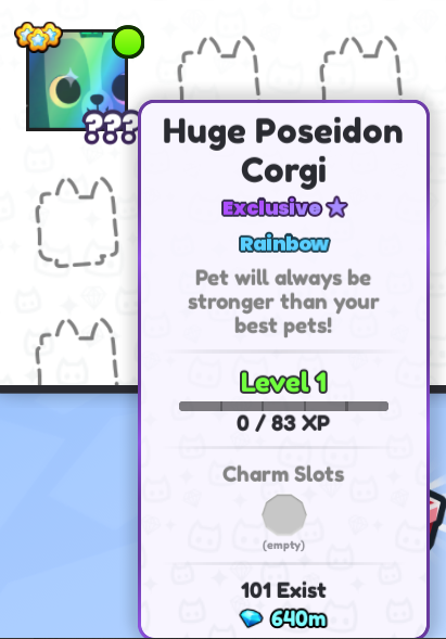 Just got this from Advanced Fishing area! Crazy! I am taking offers also. Over 600m!

#PS99 #PetSim99 #PetSimulator99 #Roblox