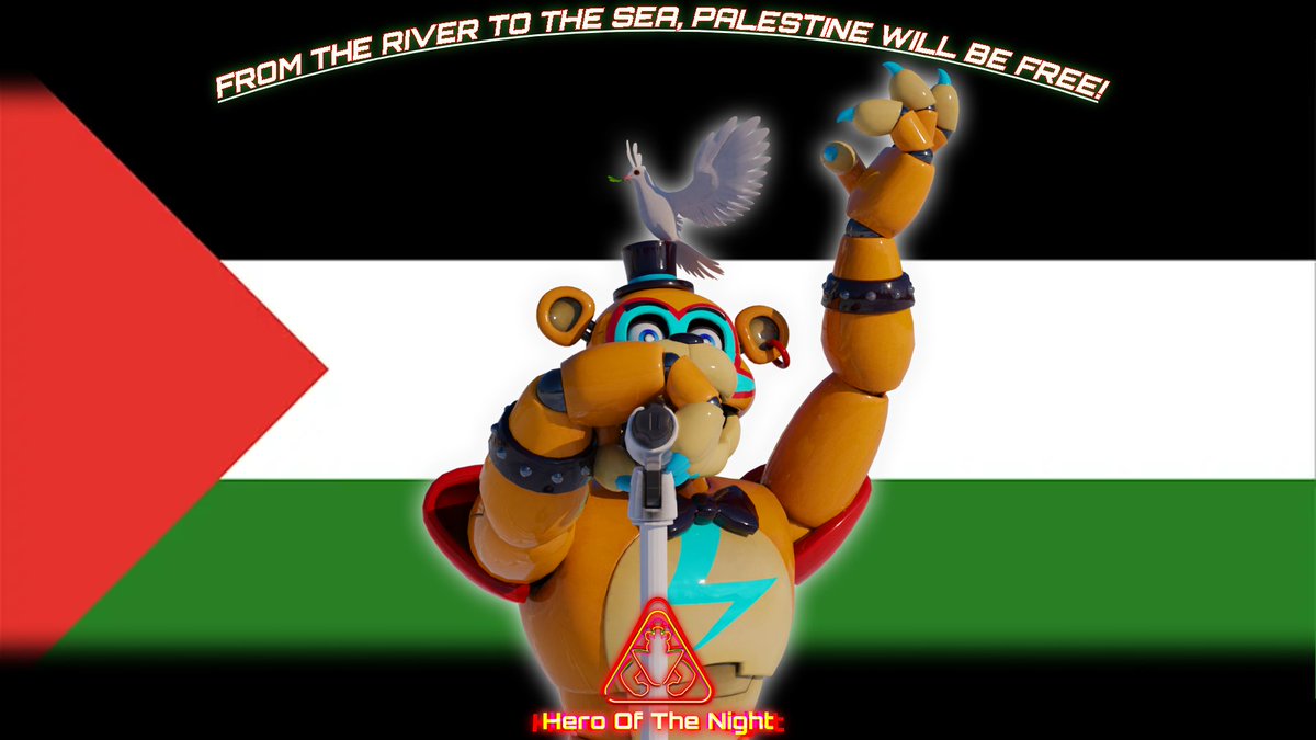 IM_HOMEFNAFAU's tweet photo. #FreePalestine #CeasefireNOW #HOTNFORPALESTINE #FNAF #HeroOfTheNight #IM_HOMEAU 

🍉 🇵🇸 ❤🖤💚🕊 https://t.co/6d4VqrIxAf