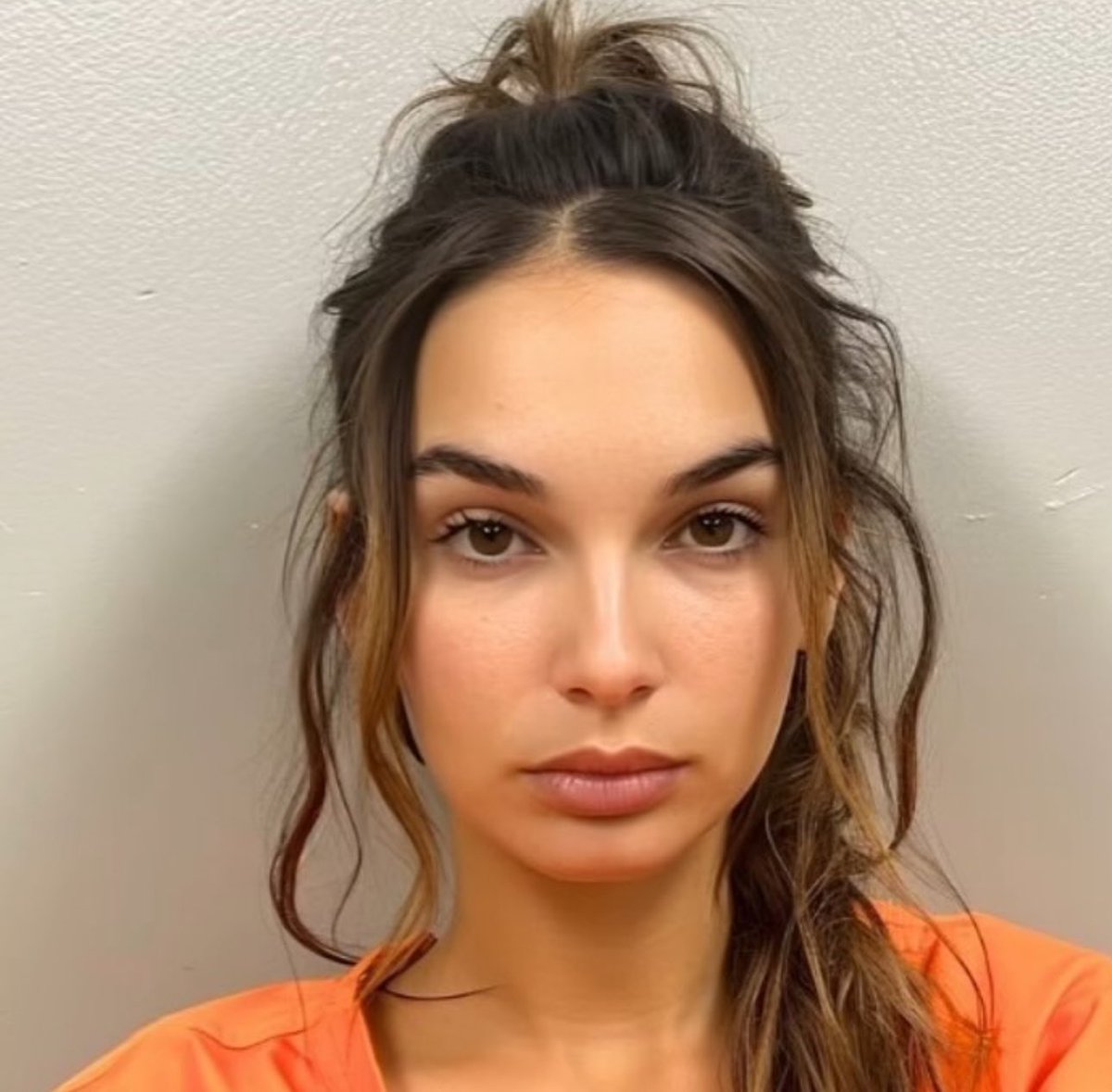 DailyLoud's tweet image. Woman’s mugshot is now going viral. She was arrested for aggravated assault and disorderly conduct.