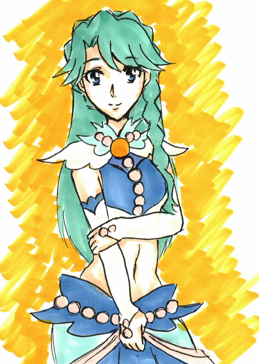 プリキュア「#プリキュア版深夜の真剣お絵描き60分一本勝負1/19お題「ゴープリ」。みなみさ」|沖庵のイラスト