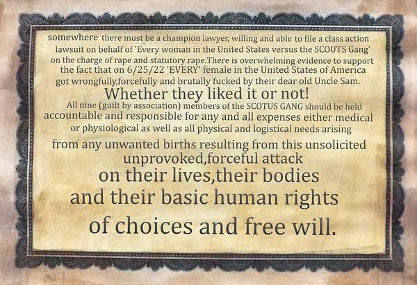 Imonthemall's tweet photo. https://t.co/J64f3qJNsM #AbortionIsHealthcare #abortionrights #WomensRightsAreHumanRights #vote them out #SupremeCourt Injustices #TruthSocial https://t.co/sfk685OiOT