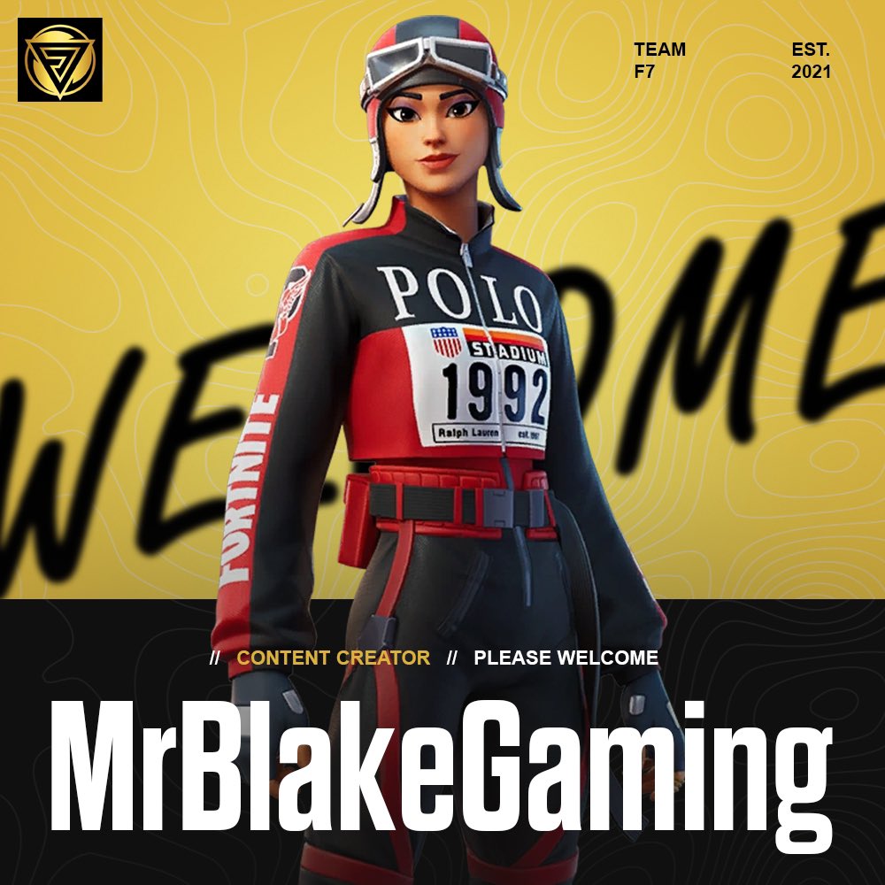 Welcome to Team F7 @MrBlakeGaming ✍️ Everyone give a warm welcome to our newest Content Creator 💪🏼 #TeamF7