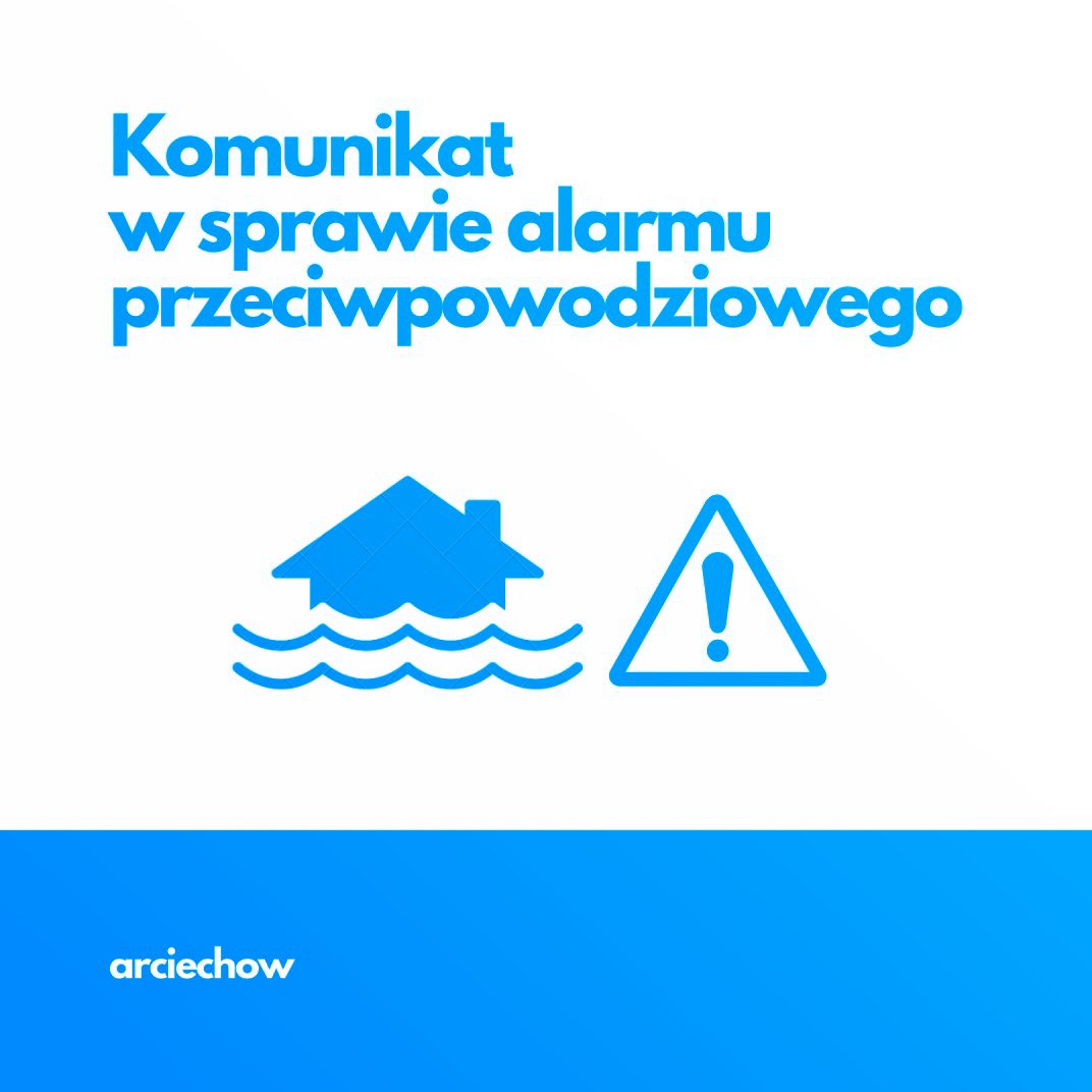 arciechow's tweet photo. Komunikat w sprawie alarmu przeciwpowodziowego #Bug #Rzeka https://t.co/q4BNAsQhia