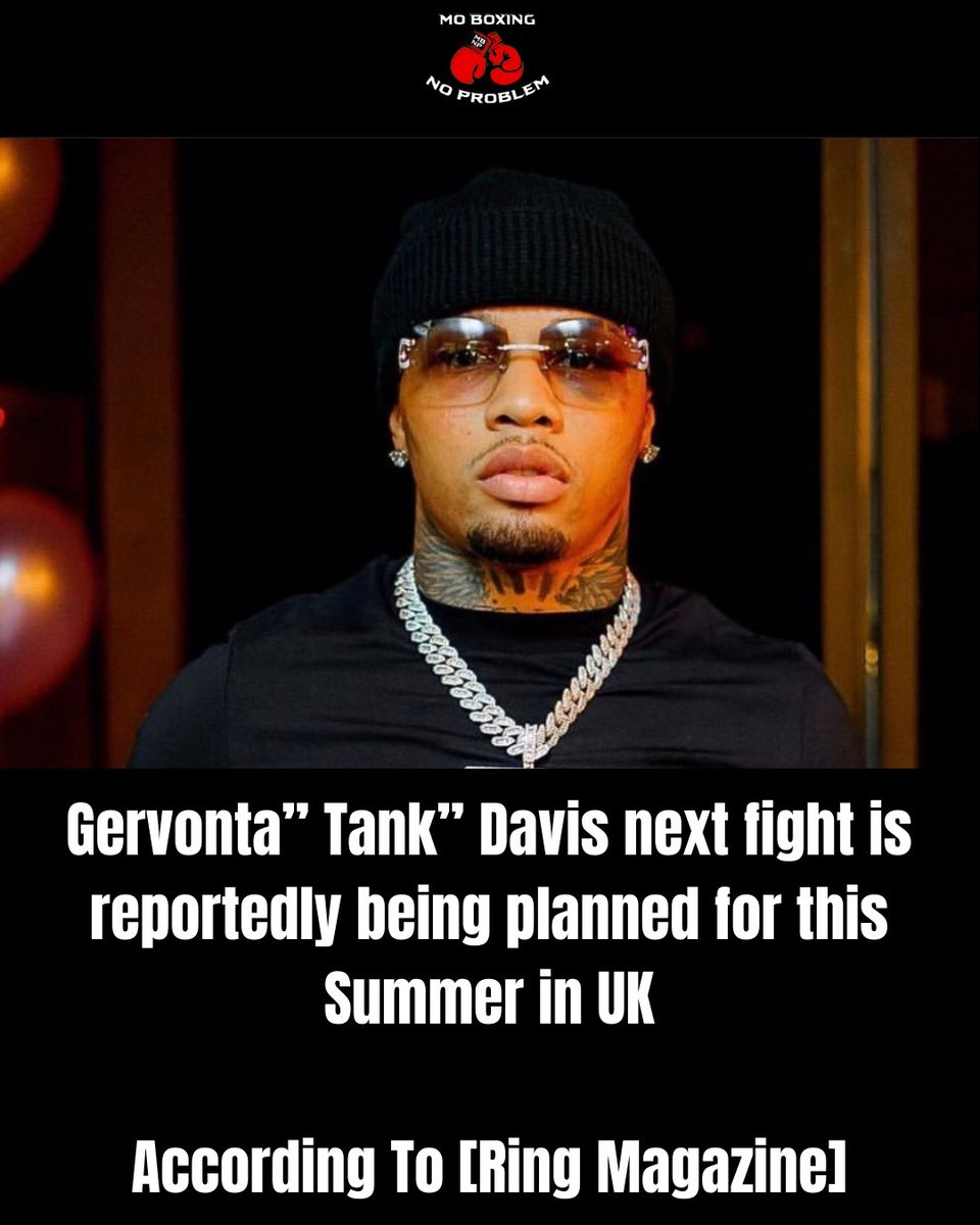 Tank Davis Next Fight is  Looking to be in the UK According to (@ringmagazine)

#ukboxing #usaboxing #tankdavis #boxing #lightweightdivision #boxingfans #fighthype