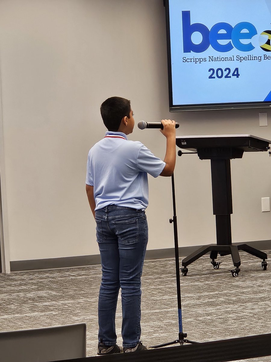 So proud! The District Spelling Bee is in full swing! Let's support our Amazing Roadrunner! <a href="/HumbleISD_HHE/">Hidden Hollow Elementary</a> <a href="/mrshoward_HHE/">Jennifer Howard</a>